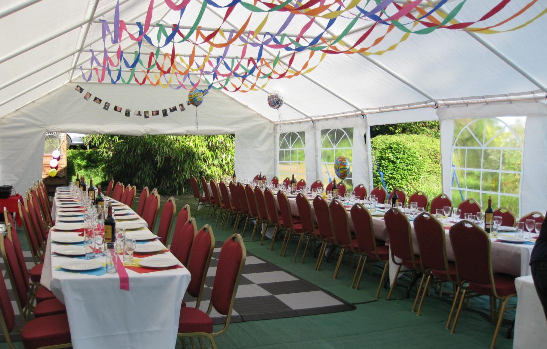 Fully furnished large marquee for hire summer & winter